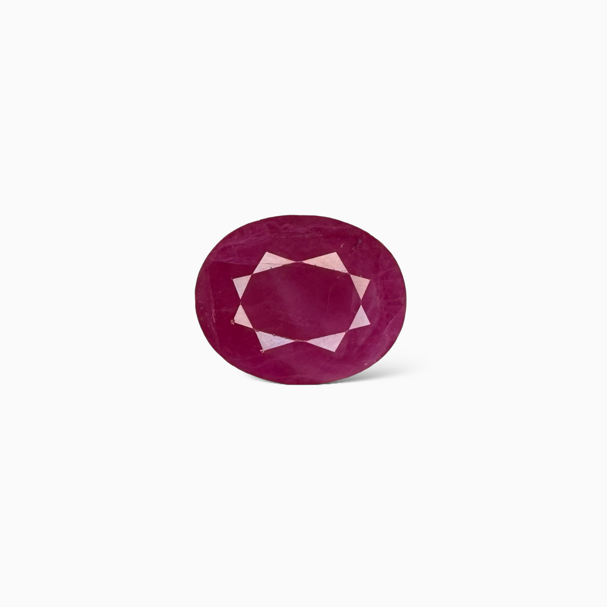 Natural Burmese Ruby Manik Stone 8.65 Carats Oval Cut  13.53x10.67x6.26 mm