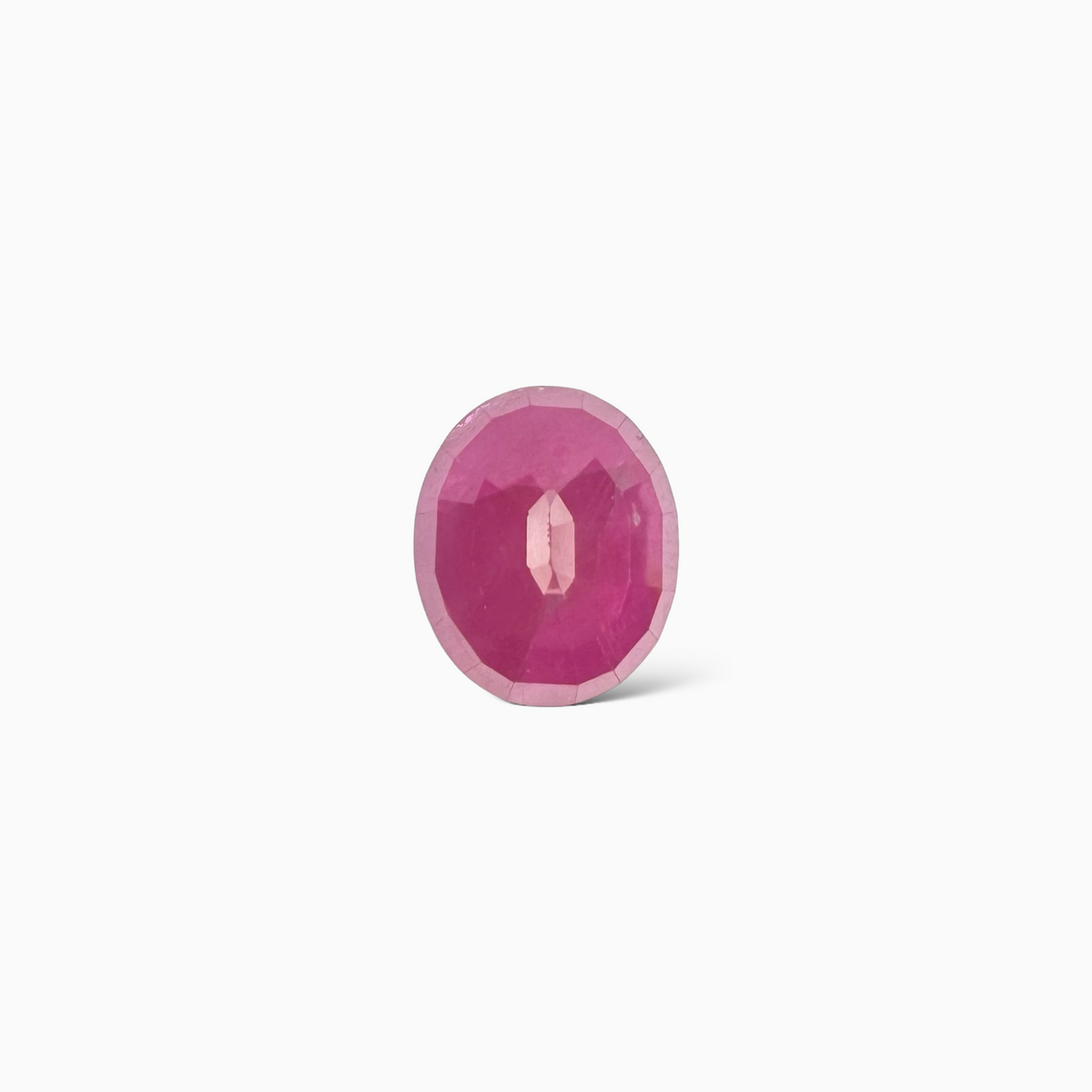 Natural Burmese Ruby Manik Stone 9.54 Carats Oval Cut 12.43x10.42x7.63mm