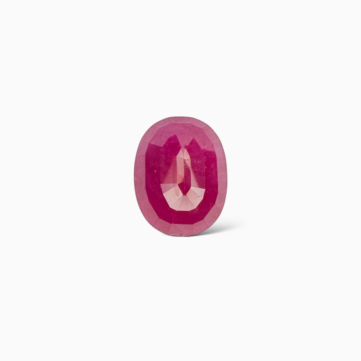 Natural Burmese Ruby Manik Stone 9.87 Carats Oval Cut 14.83x14.49x 5.85 mm