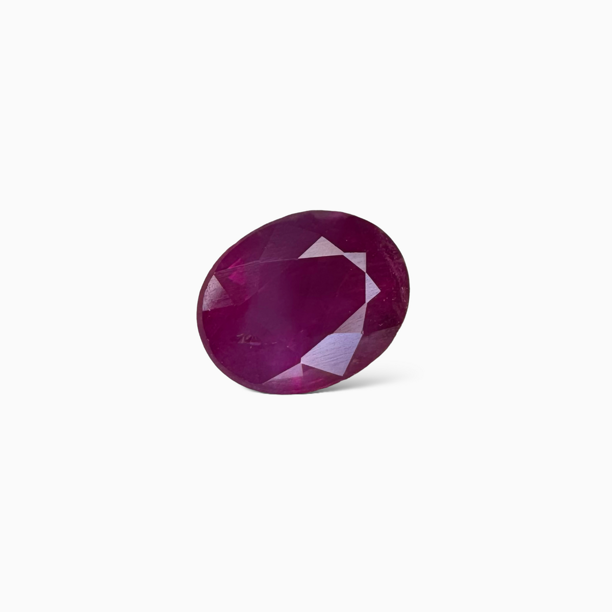 Natural Burmese Ruby Manik Stone Oval Cut 2.48 Carats , 8.48x6.61x4.75 mm From Burma
