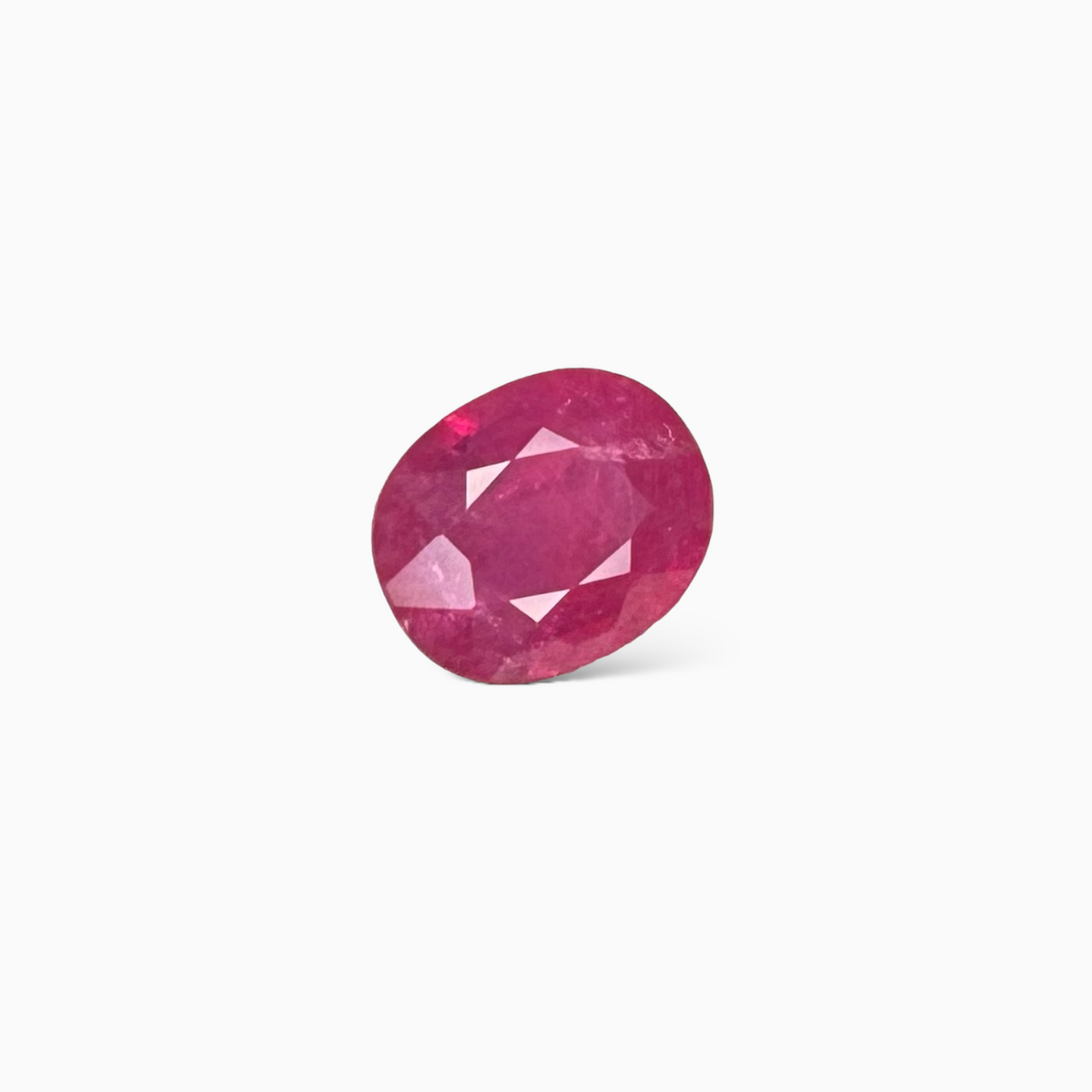 Natural Burmese Ruby Manik Stone Oval Cut 4 Carats , 11X9 mm From Burma