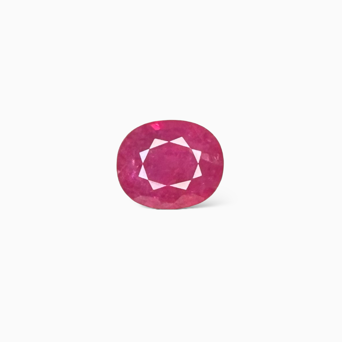 Natural Burmese Ruby Manik Stone Oval Cut 4 Carats , 11X9 mm From Burma