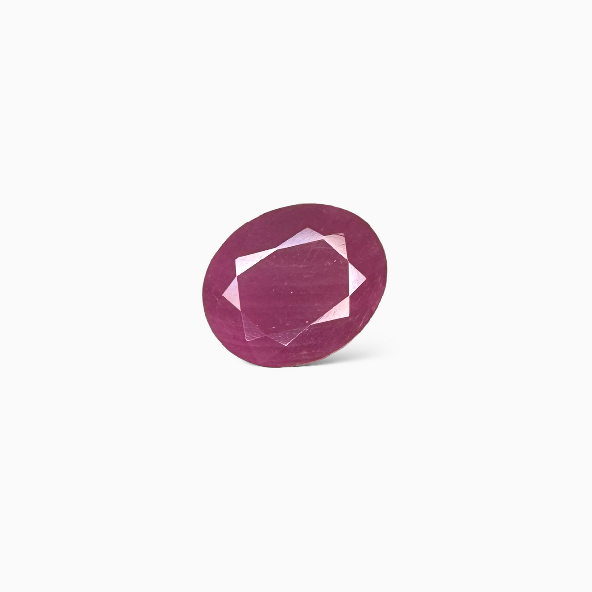 Natural Burmese Ruby Manik Stone Oval Cut 6.48 Carats , 13.48x11.12x4.40mm From Burma