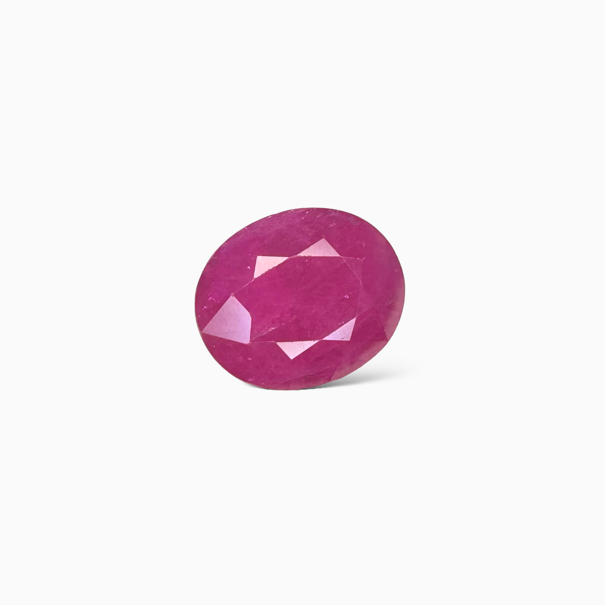 Natural Burmese Ruby Manik Stone Oval Cut 9.24 Carats , 12.35x10.34x7.66 mm From Burma