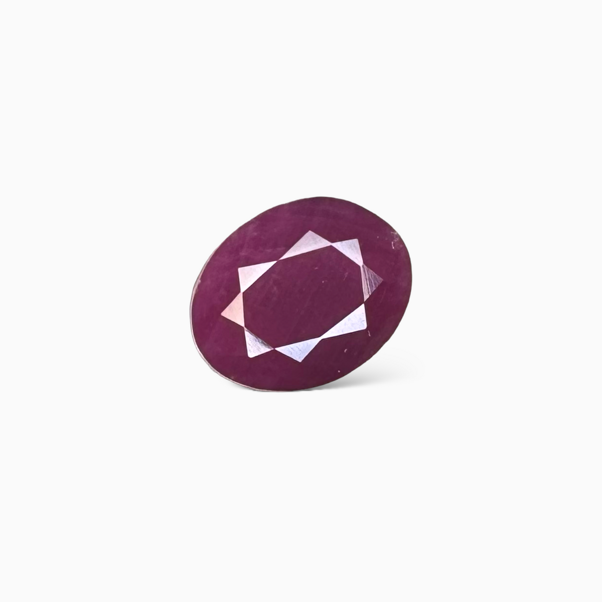 Natural Burmese Ruby Manik Stone Oval Cut 9 Carats , 11x8.96x6.94mm From Burma