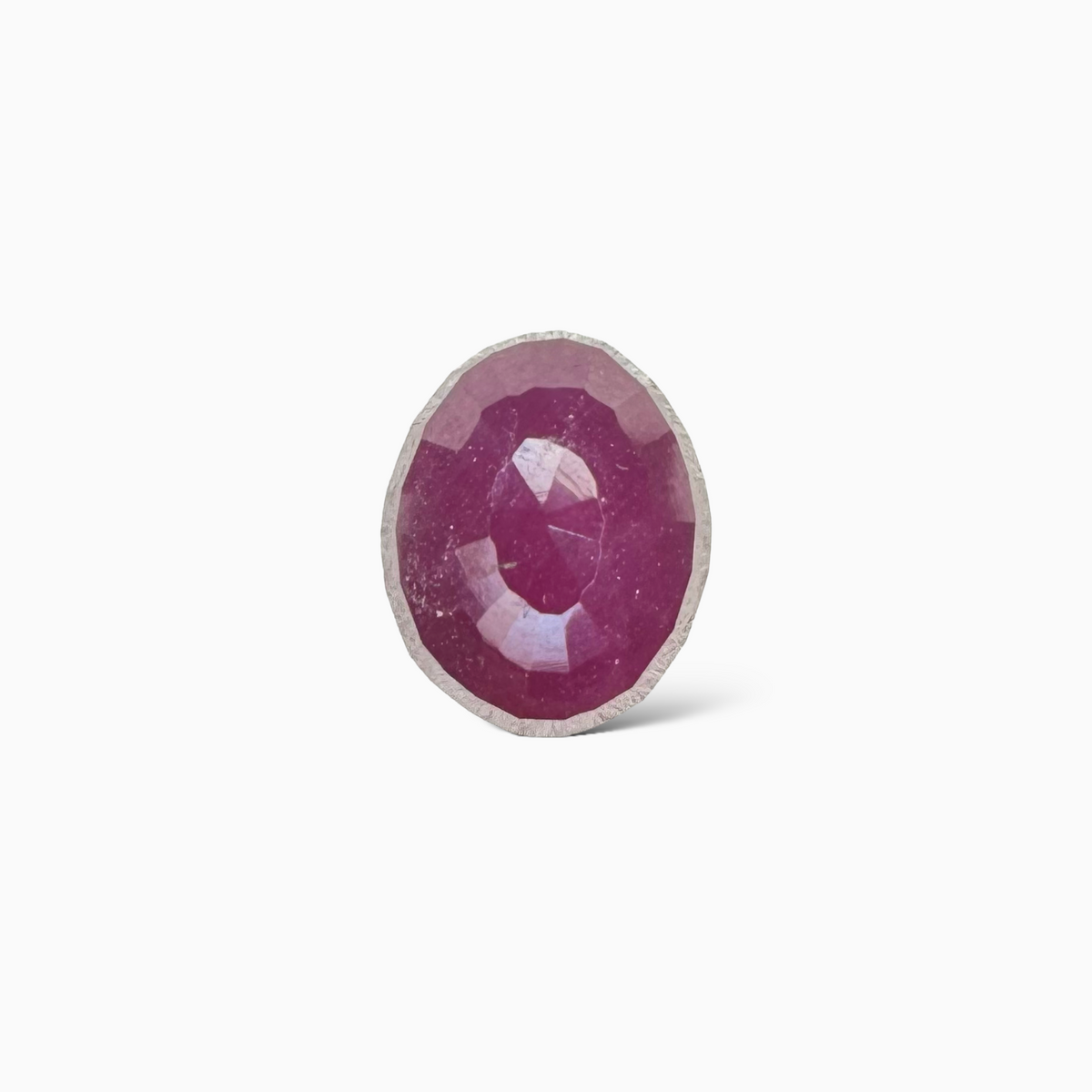 Natural Burmese Ruby Manik Stone Oval Cut 9 Carats , 11x8.96x6.94mm From Burma