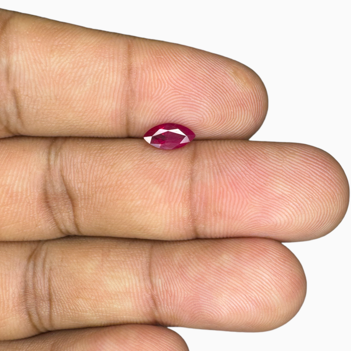 Natural Burmese Ruby Marquise 0.82 carats , 8x4mm,  From Burma