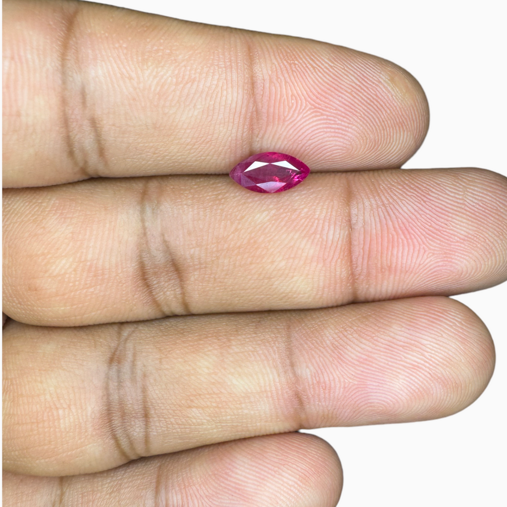 Natural Burmese Ruby Marquise 1.2 carat 9x4.5mm From Burma