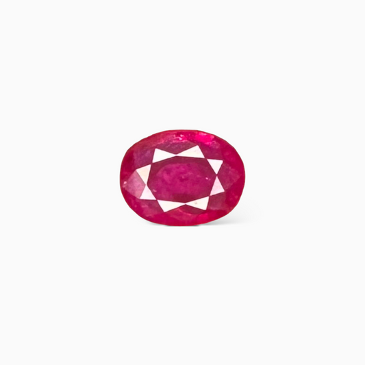 Natural Burmese Ruby Oval 1.22 carat  8x6mm