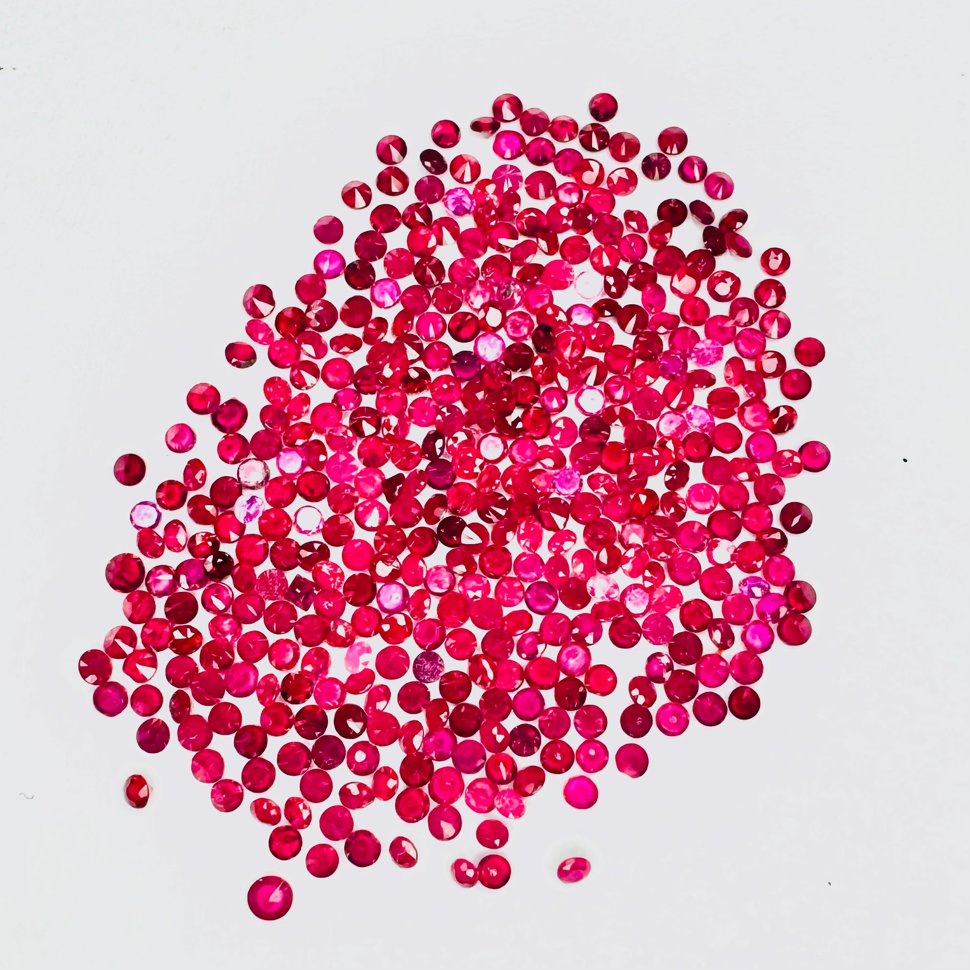 Natural Burmese Ruby Round 0.8mm - 3mm (Manik)