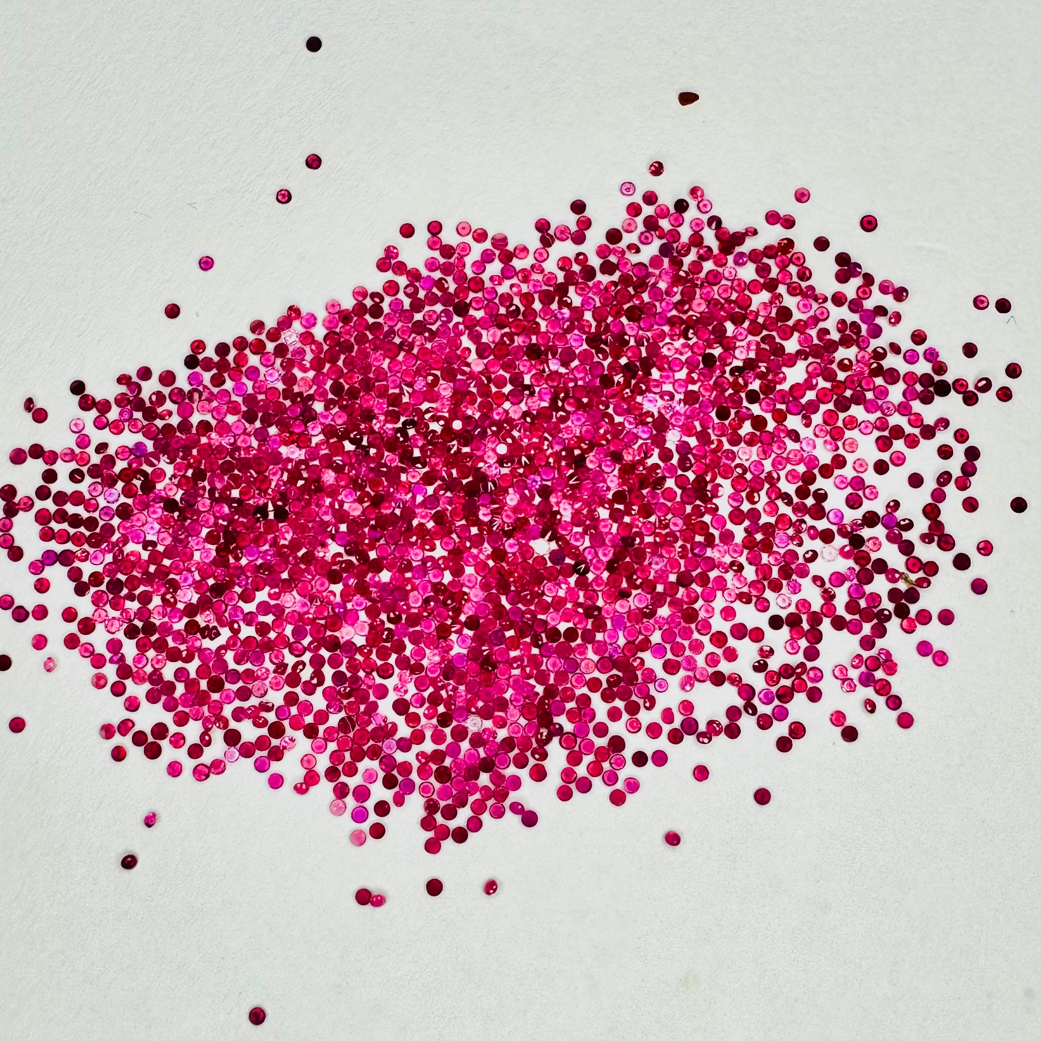 Natural Burmese Ruby Round 0.8mm - 3mm (Manik)