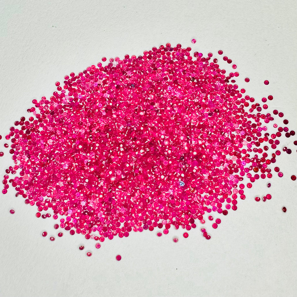 Natural Burmese Ruby Round 0.8mm - 3mm (Manik)