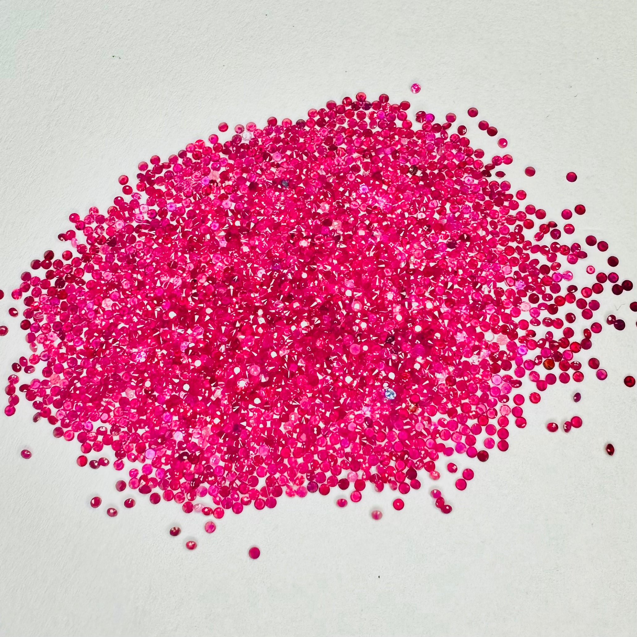Natural Burmese Ruby Round 0.8mm - 3mm (Manik)