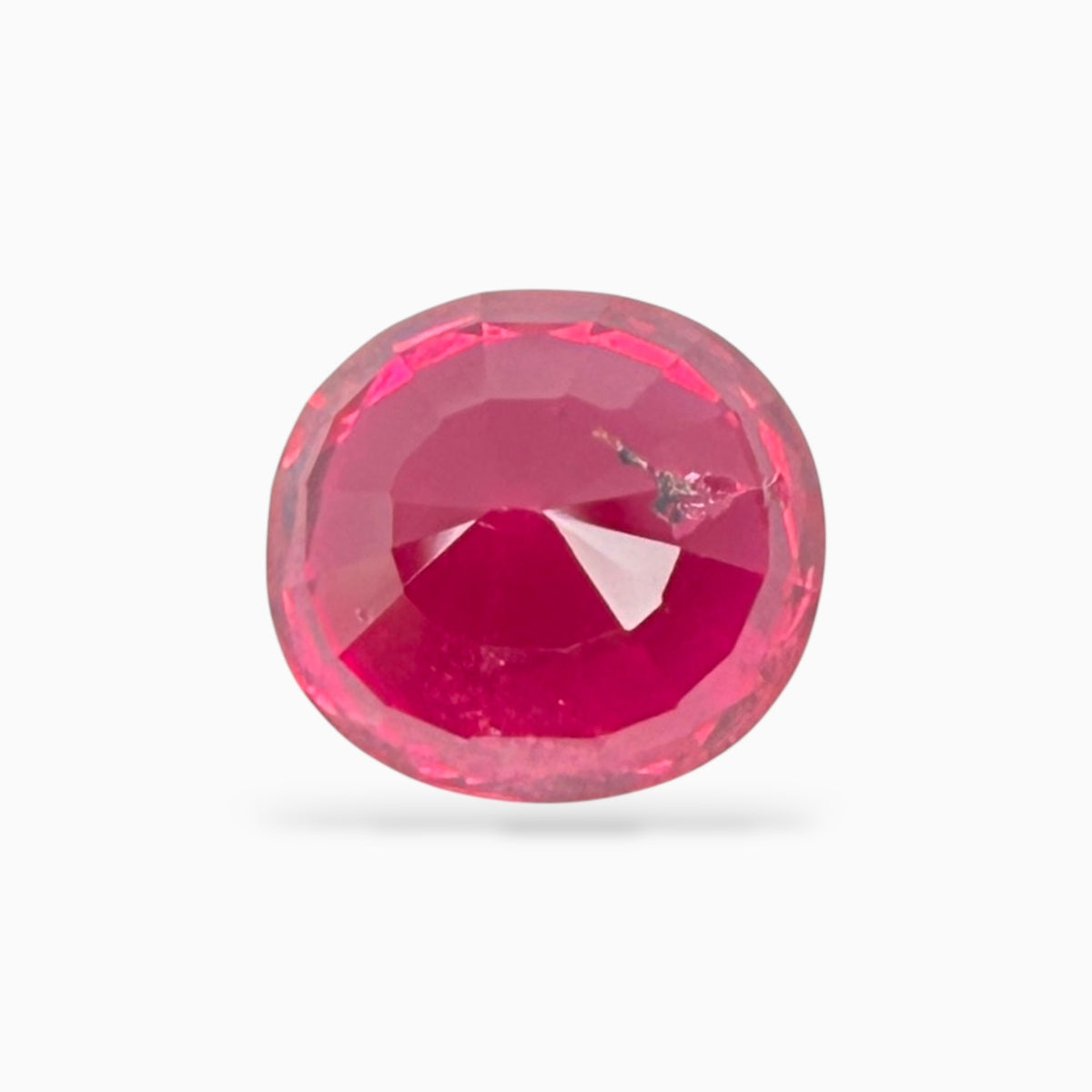 Natural Burmise Ruby 0.96 Carats Oval Cut 5.51 x 5.05 x 3.71 MM Certified