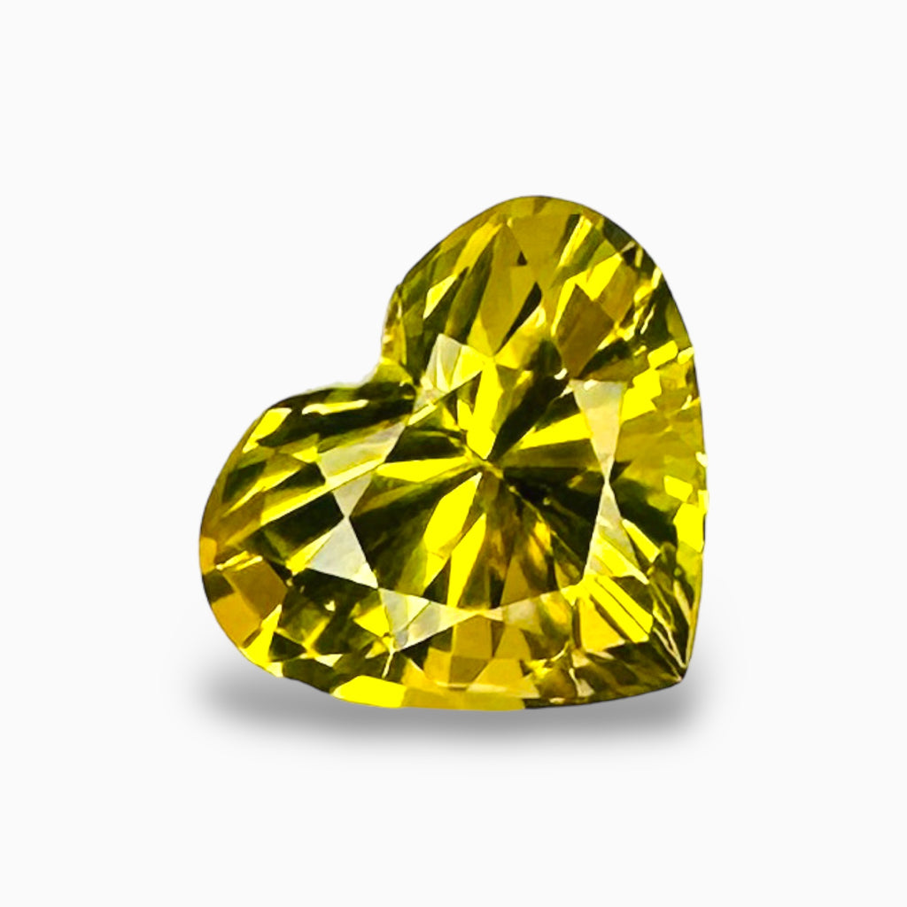 Natural Chrysoberyl Stone Heart Shape 3.67 Carats