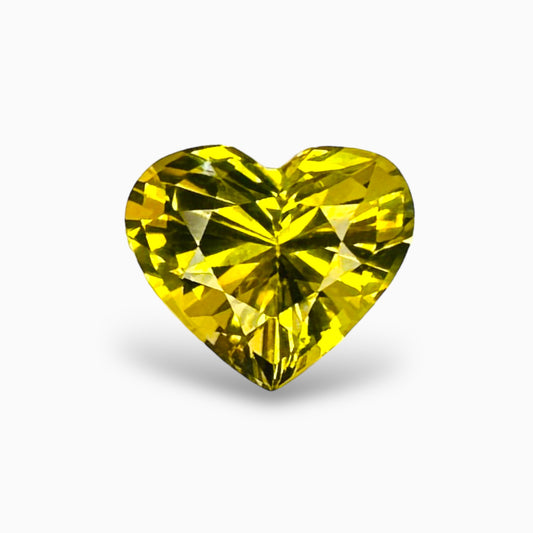 Natural Chrysoberyl Stone Heart Shape 3.67 Carats