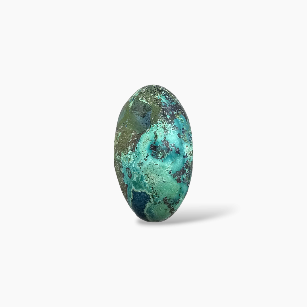 Natural Chrysocolla 31.98 Carats Oval Cabochon Shape ( 38x21 mm )