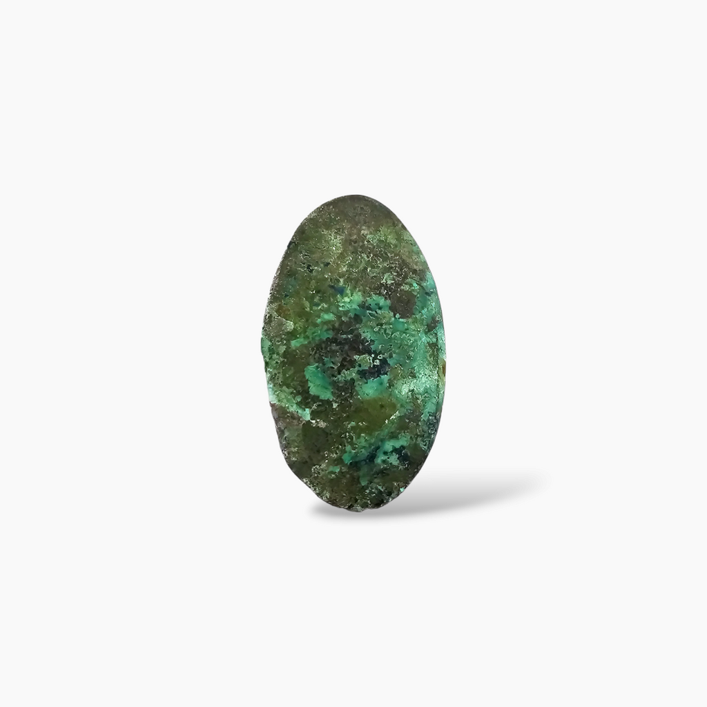 Natural Chrysocolla 31.98 Carats Oval Cabochon Shape ( 38x21 mm )