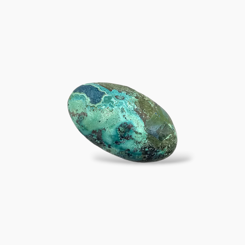Natural Chrysocolla 31.98 Carats Oval Cabochon Shape ( 38x21 mm )