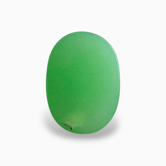 Natural Chrysoprase Stone in Oval Shape Green