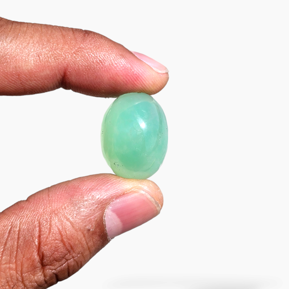 Natural Chrysoprase Stone Buy Online in 27.65 Carats with 17x23 mm Size