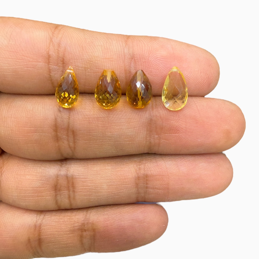 Natural Cirine Stone briolette With Drill For Jewellery From 1 - 5 Carats