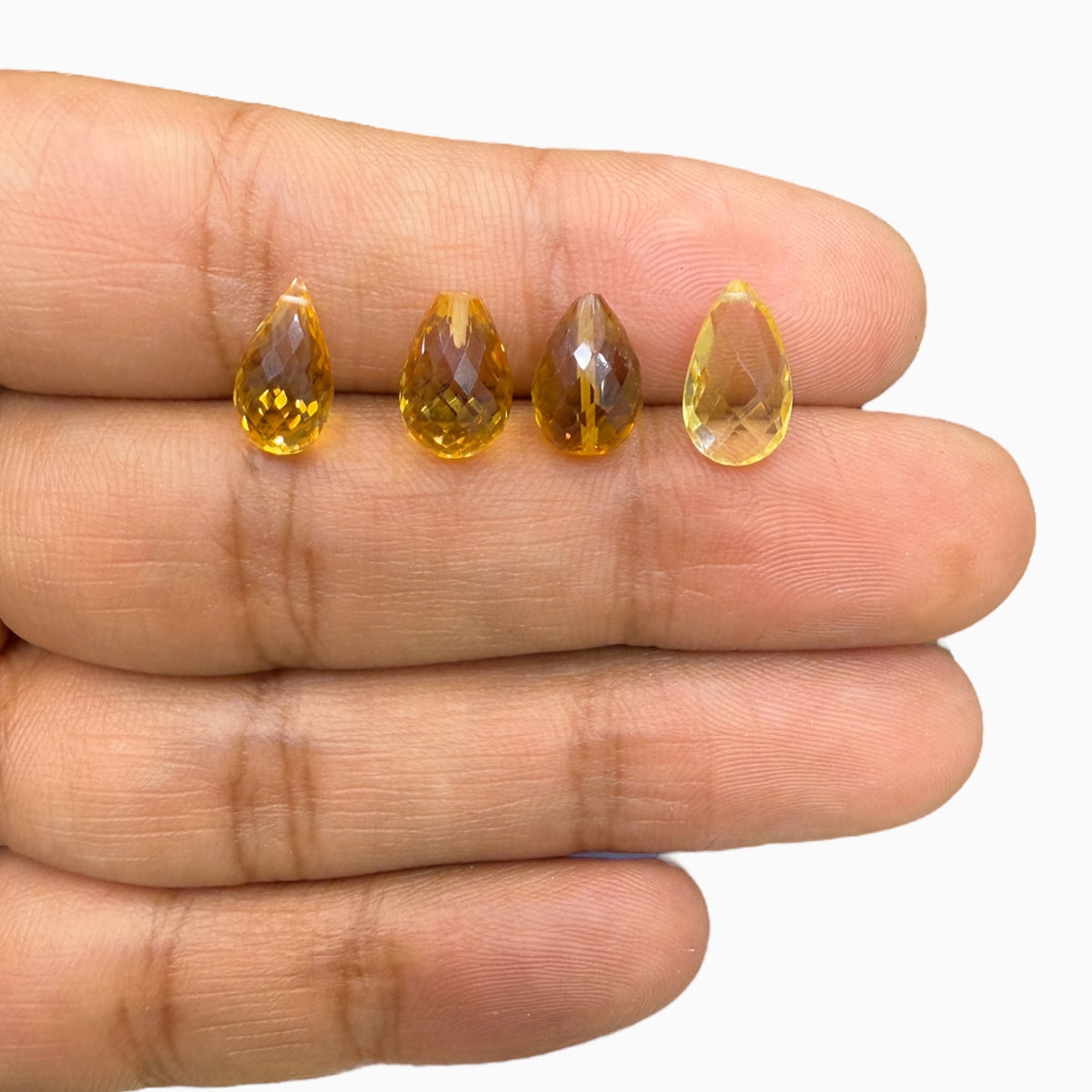 Natural Cirine Stone briolette With Drill For Jewellery From 1 - 5 Carats