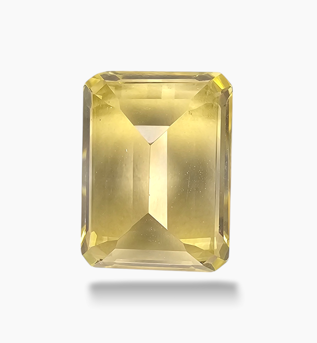 Natural Citrine Crystal 11.70 Carats Emerald Cut Shape Size 16x12mm