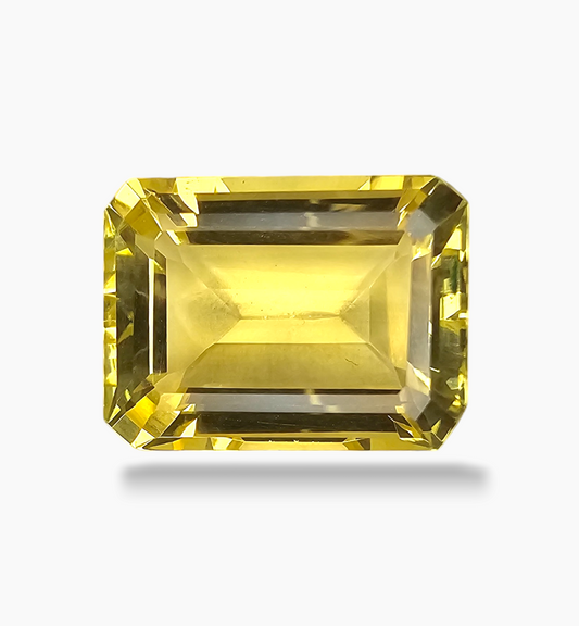 Natural Citrine Crystal 11.70 Carats Emerald Cut Shape Size 16x12mm