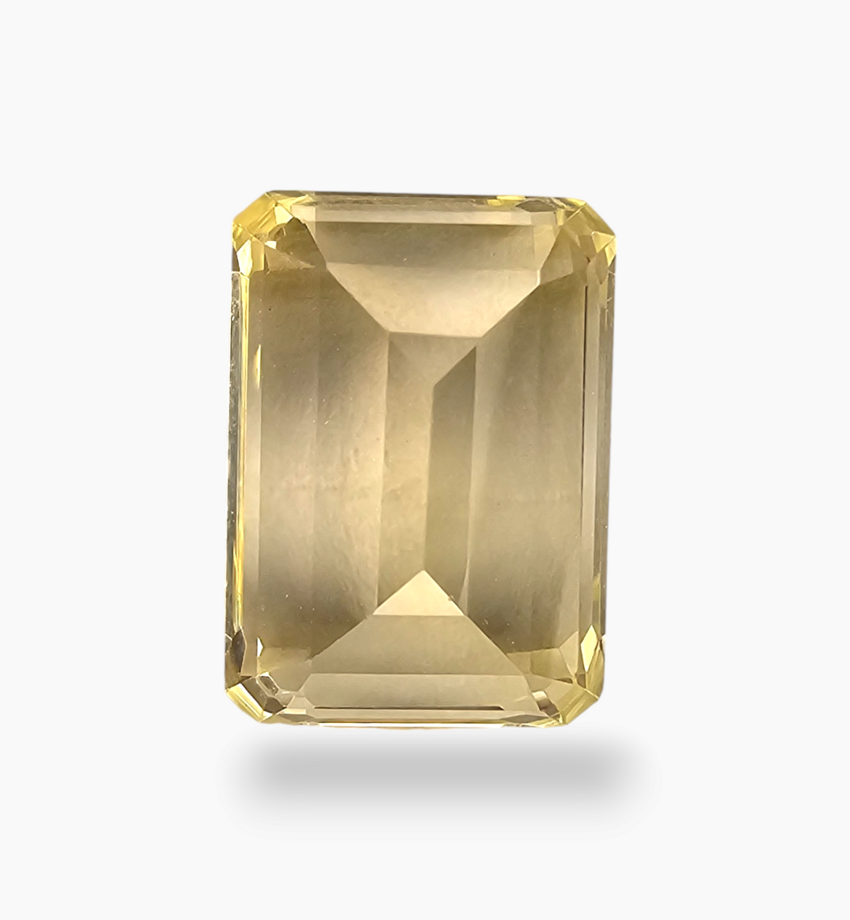 Natural Citrine Crystal 7.91 Carats Emerald Cut Shape Size  14x10 mm