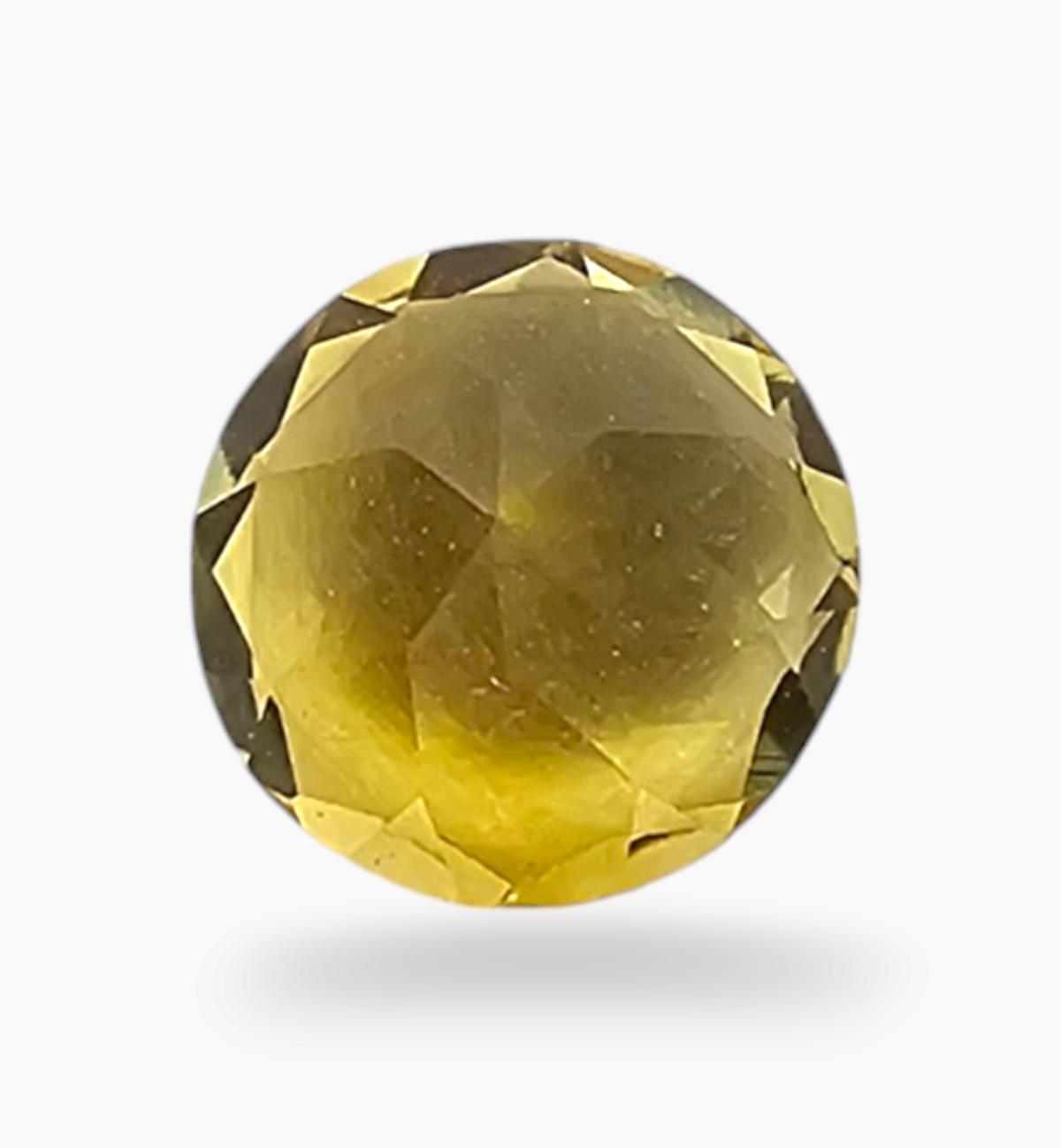 Natural Citrine Stone 0.86 Carats Round ( 6mm) spineless