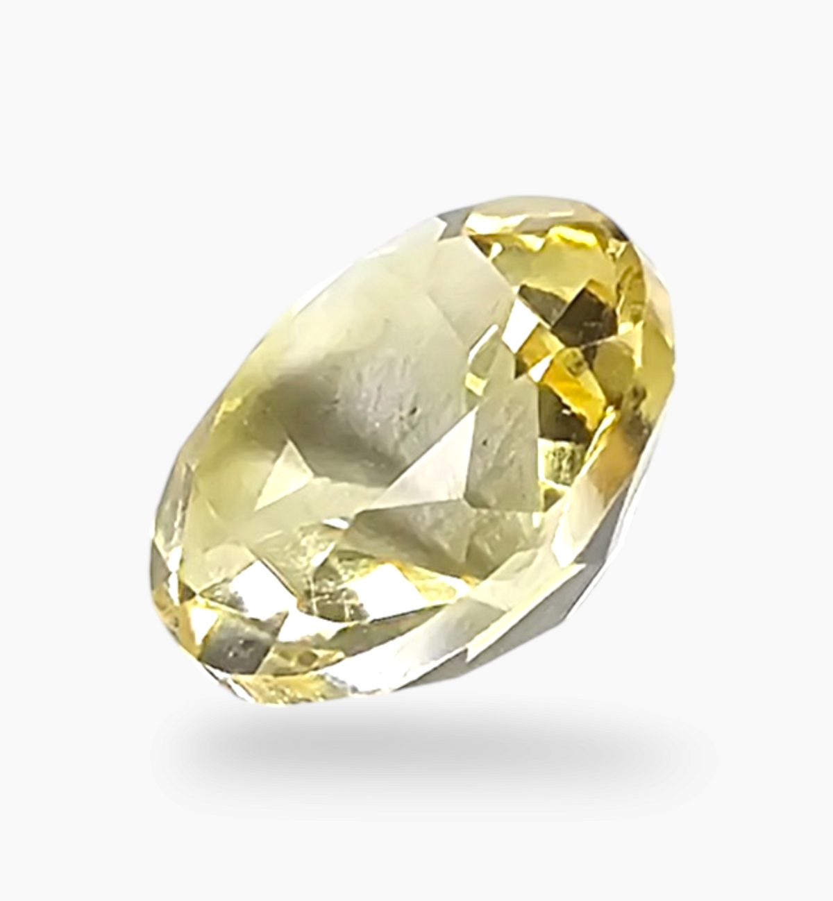 Natural Citrine Stone 1.15 Carats Round ( 7 mm) lily-livered