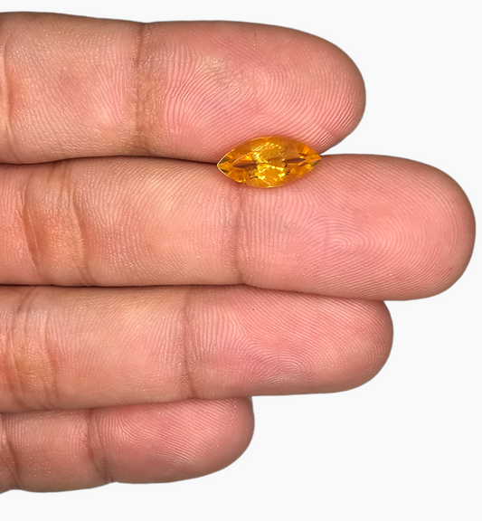 Natural Citrine Stone 1.81 Carats Marquise Shape Size 12x6mm