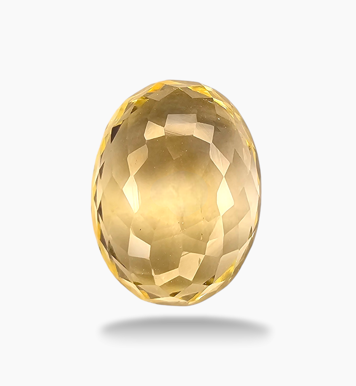 Natural Citrine Stone 10.21 Carats Oval Shape Size 16.5x12.5mm