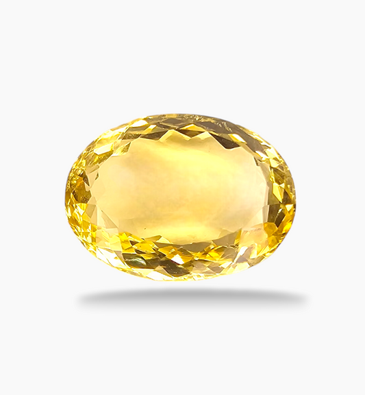 Natural Citrine Stone 10.21 Carats Oval Shape Size 16.5x12.5mm