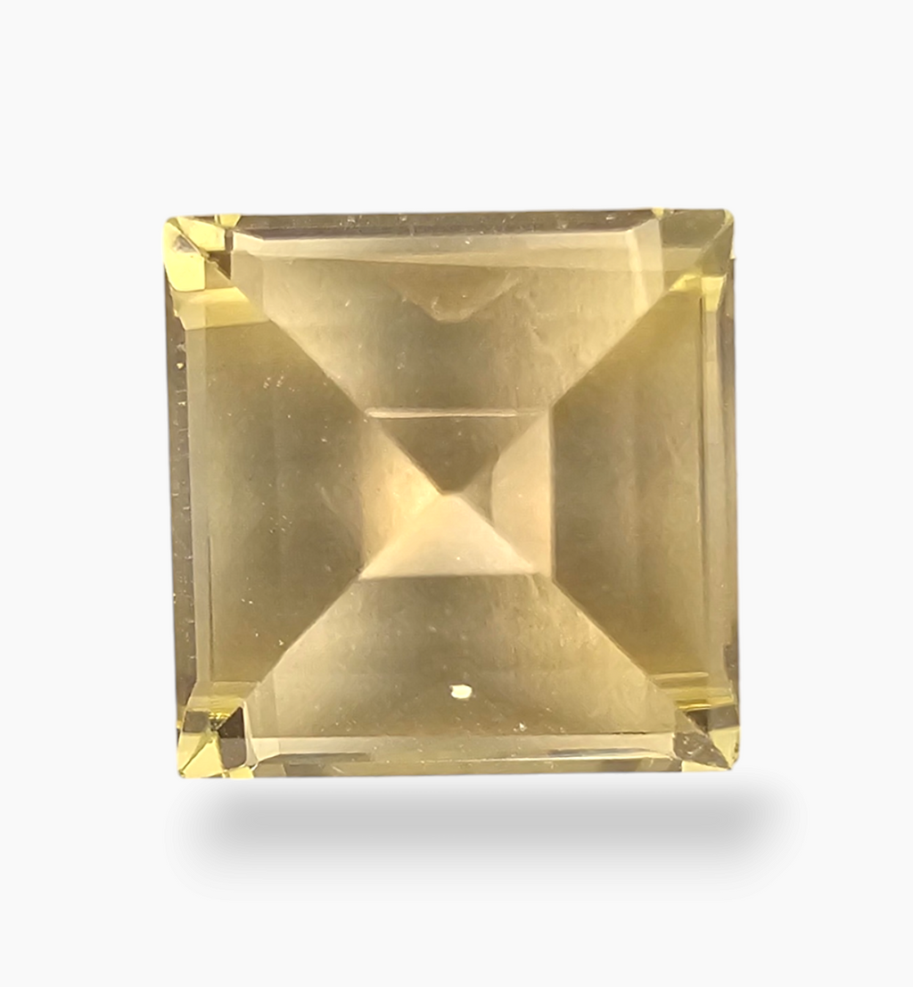 Natural Citrine Stone 10.24 Carats Princes Shape Size 12.8x12.9mm