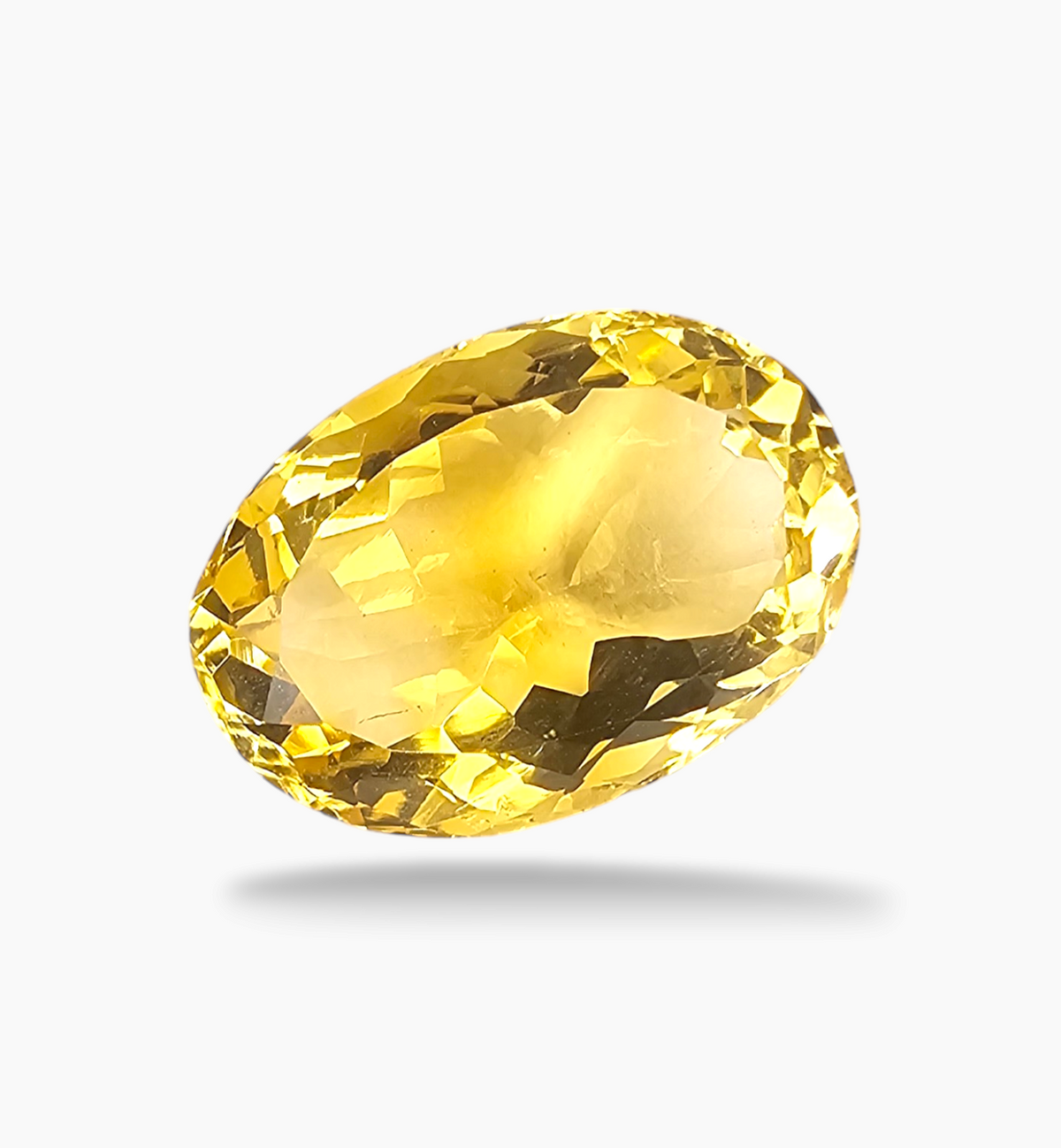 Natural Citrine Stone 10.28  Carats Oval Shape Size 17.3x12mm
