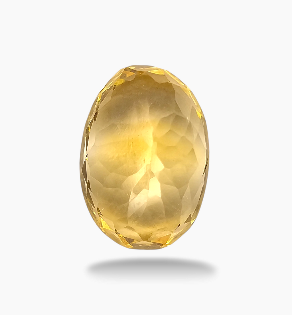 Natural Citrine Stone 10.28  Carats Oval Shape Size 17.3x12mm