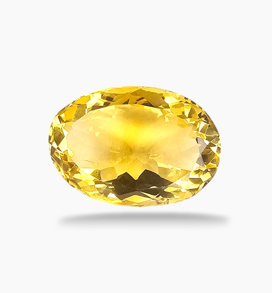 Natural Citrine Stone 10.28  Carats Oval Shape Size 17.3x12mm