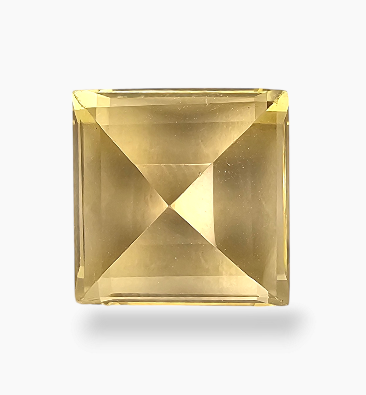 Natural Citrine Stone  10.34 Carats Princess Shape Size 13x13mm