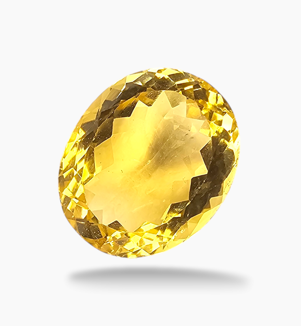 Natural Citrine Stone 10.44 Carats Oval Shape Size 16.5X13.5mm