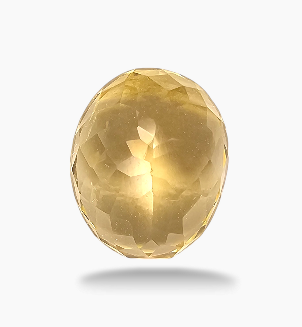 Natural Citrine Stone 10.44 Carats Oval Shape Size 16.5X13.5mm