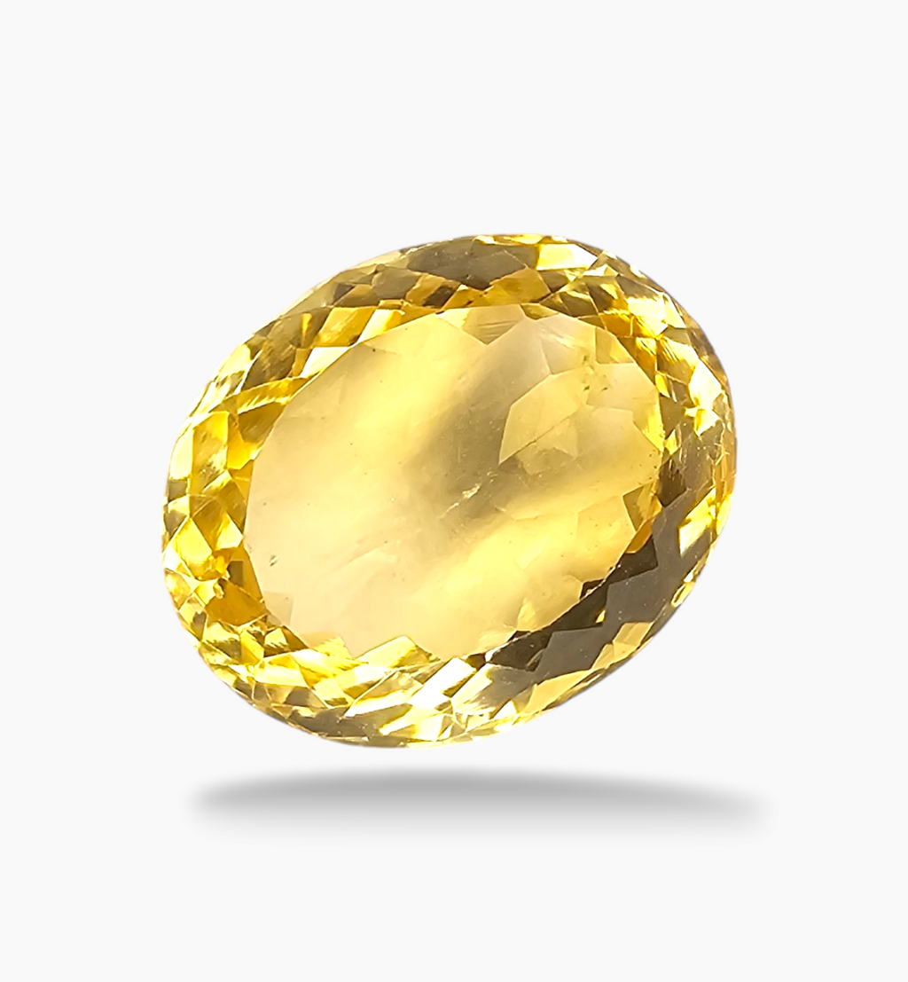 Natural Citrine Stone 10.44 Carats Oval Shape Size 16x13mm