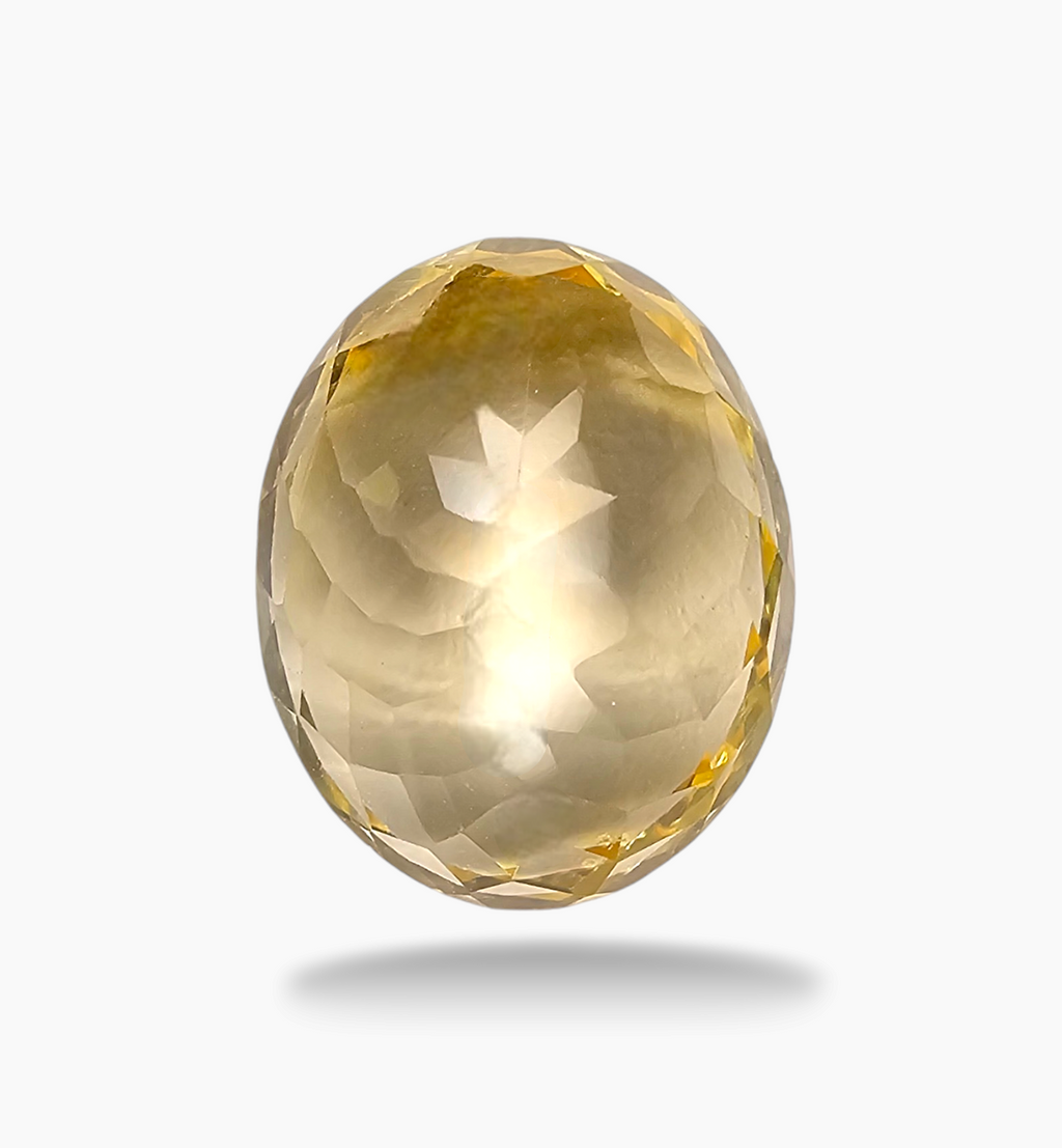 Natural Citrine Stone 10.44 Carats Oval Shape Size 16x13mm