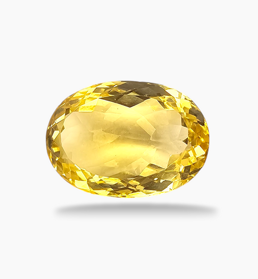 Natural Citrine Stone 11.07 Carats Oval Shape Size 16.5x11.7mm