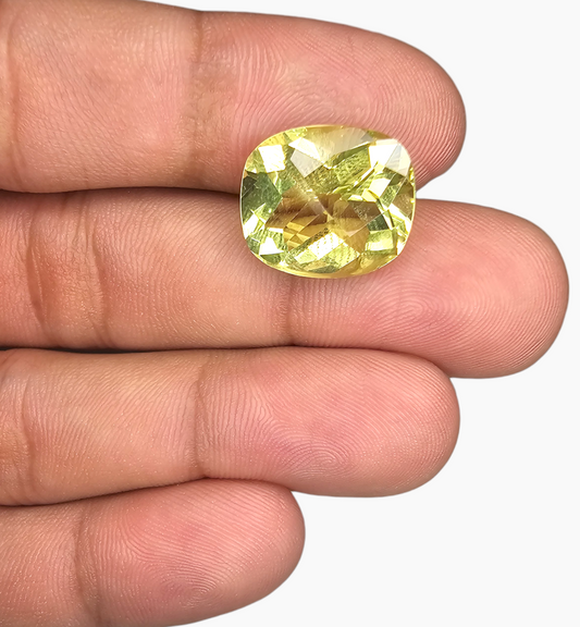 Natural Citrine Stone 11.29 Carats Cushion Shape Size 16x13.8mm