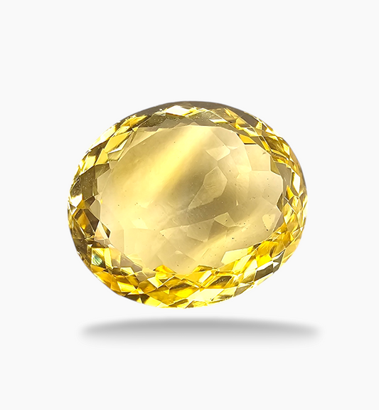 Natural Citrine Stone 11.87 Carats Oval Shape Size 16.3x13.7mm