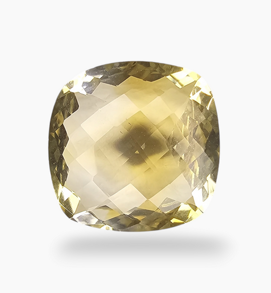 Natural Citrine Stone 12.01 Carats Cushion ( 16x16mm)