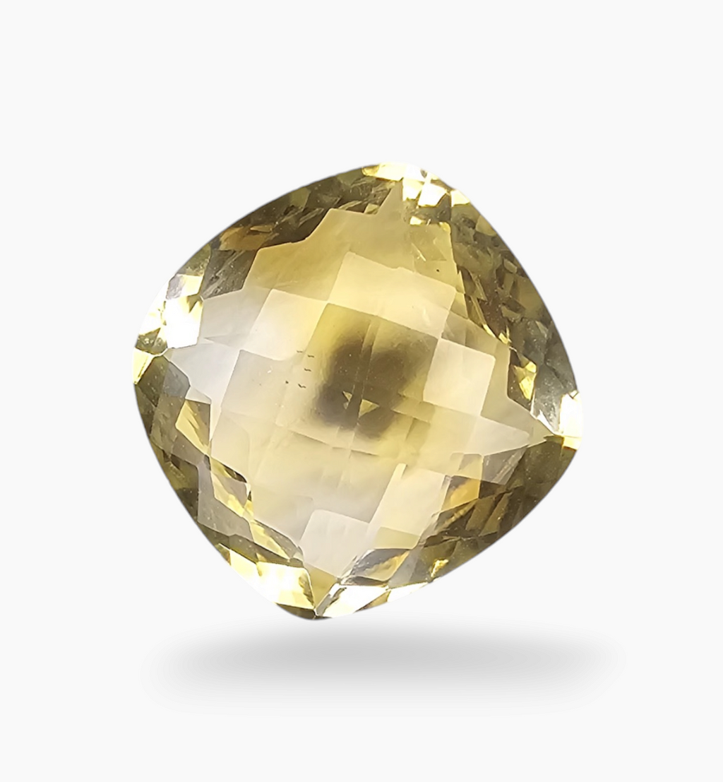 Natural Citrine Stone 12.01 Carats Cushion ( 16x16mm)