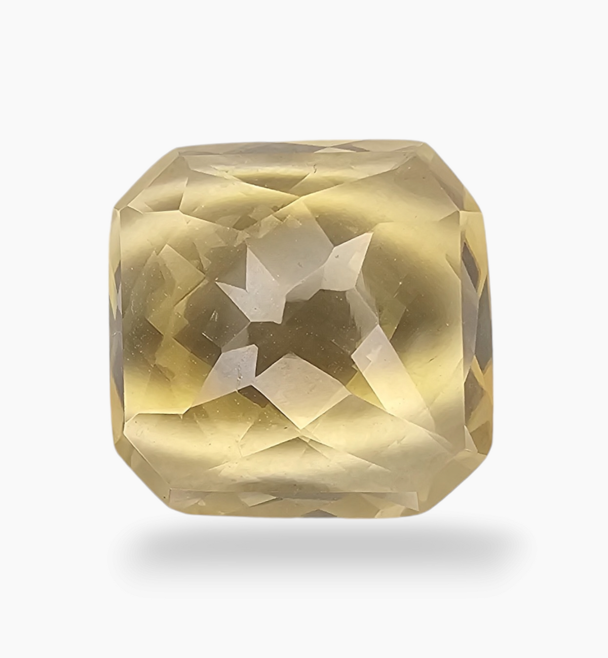Natural Citrine Stone 12.13 Carats Cushion ( 15.5x15.5mm) inflame